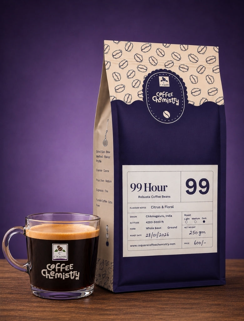 99Hrs Fermented Robusta Coffee Beans