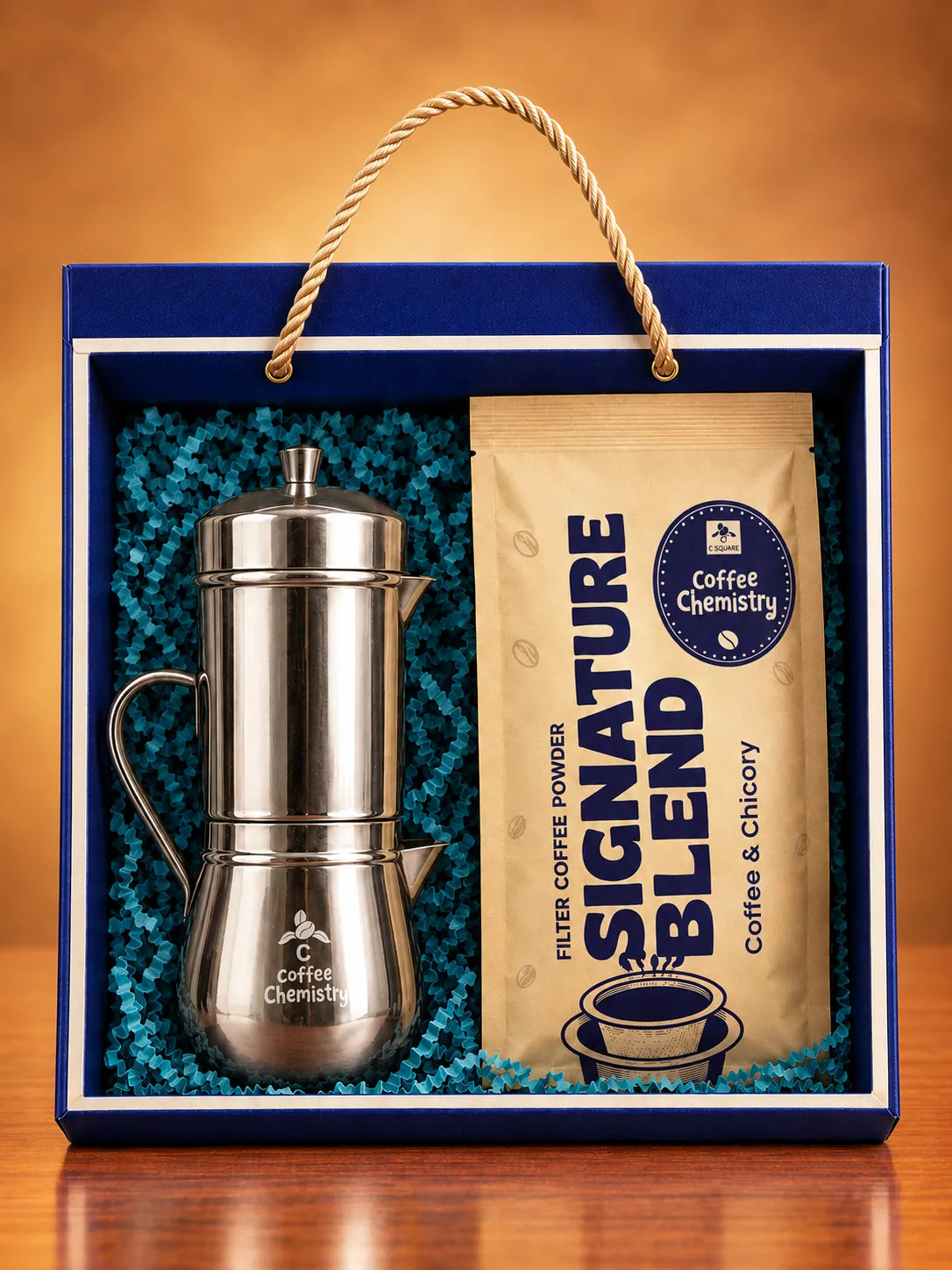 Steel Coffee Filter & Signature Blend Gift Hamper