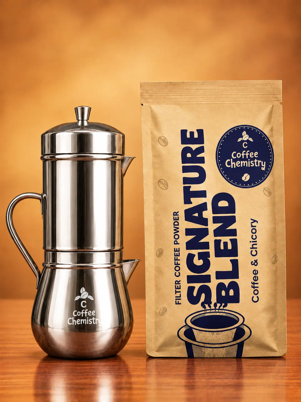 Steel Coffee Filter & Signature Blend Gift Hamper