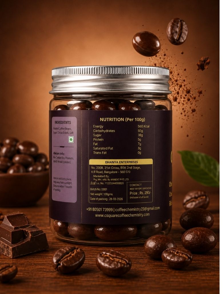 Chocolate Coated Coffee Beans