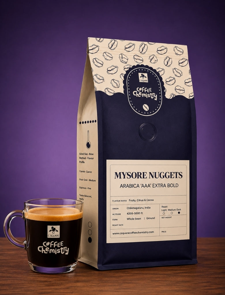 Mysore Nuggets - Arabica 'AAA' Extra Bold Coffee Beans