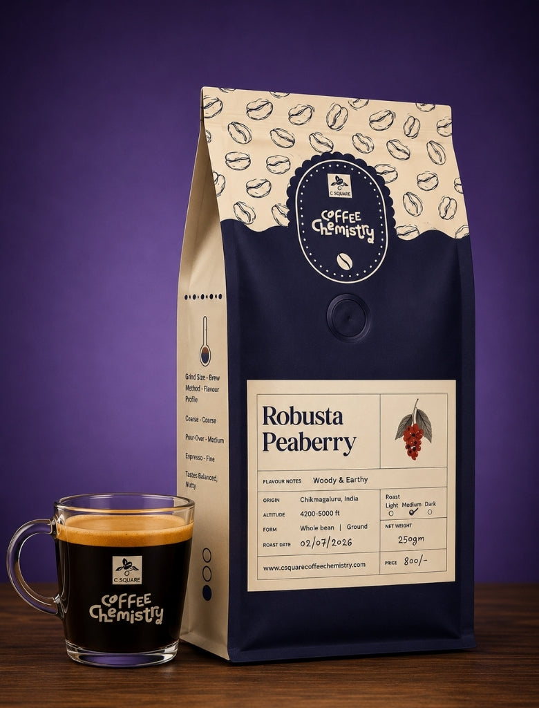 Robusta Peaberry - Medium Roast Whole Bean Signature Coffee